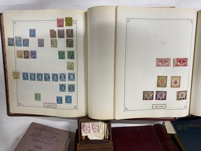 Three albums of various stamps and a lot...
