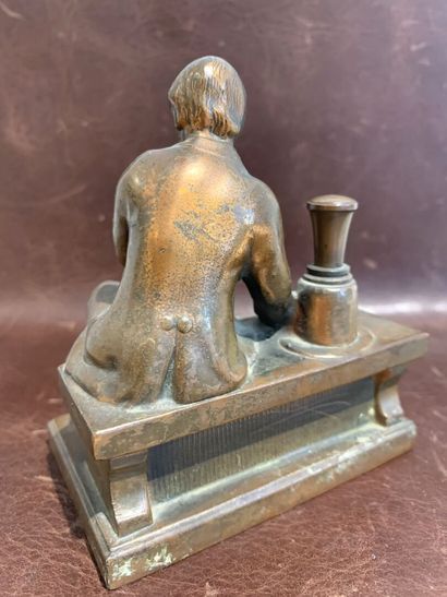 RONSON
Copper-plated metal pyrogen depicting...
