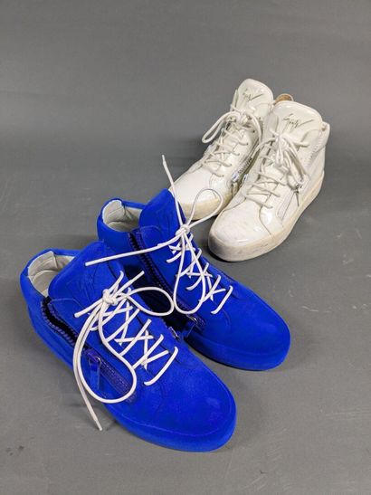 GIUSEPPE ZANOTTI 
Two pairs of men's sneakers,...