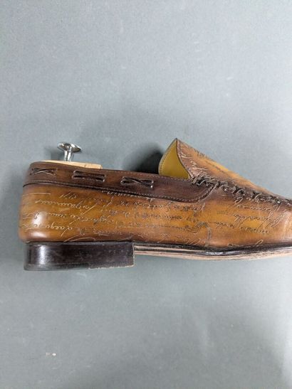 BERLUTI
Pair of men's leather shoes, size...