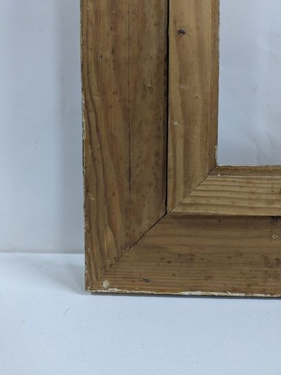 Set of two wooden and stucco frames decorated...