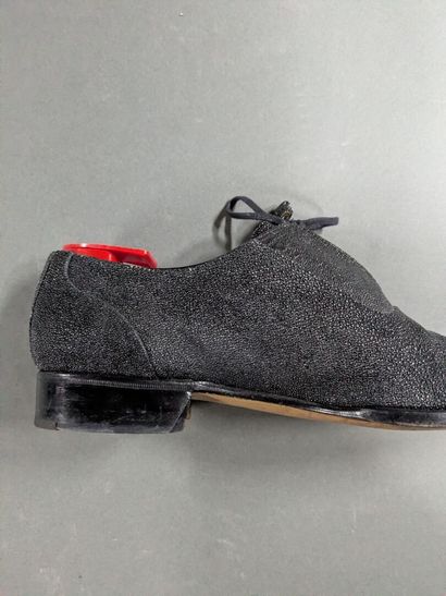 GERARD SENE
Pair of men's stingray-skin shoes,...