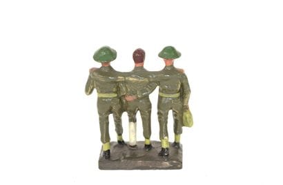DURSO : 3 soldats Belges (casque Anglais),...