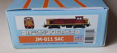 REE MODELES, réf JM-011 SAC , locomotice...