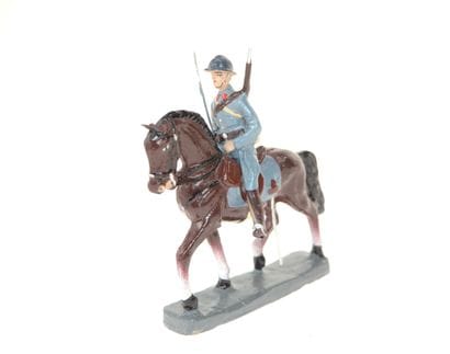 DURSO : Officier Français à cheval, en composition....
