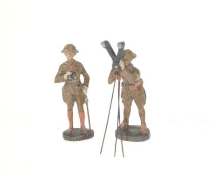 ELASTOLIN : 2 soldats Anglais, dont observateurs...