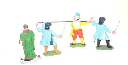 BRITAINS & divers : 7 figurines en plastique...
