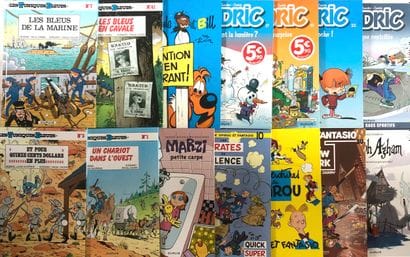 
LOT 14 DUPUIS COMIC BOOKS: TUNIQUES BLEUS,...