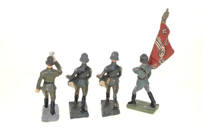 DURSO : 4 soldats Allemands de la Wehrmacht...