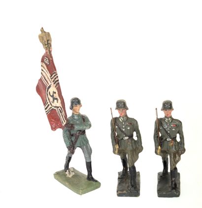 ELASTOLIN/LINEOL/DURSO & divers : 16 soldats...