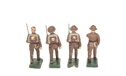 KARL OEXLE (Allemagne) : 4 soldats Belges...