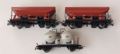 MÄRKLIN set de (3) wagons SNCB (MB)
 - 2x...