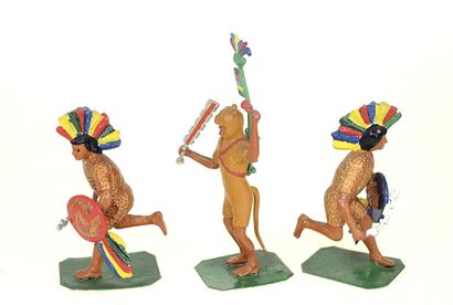 5 figurines de la conquète Espagnole des...