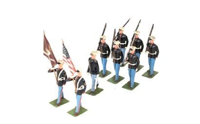 BRITAINS : 9 militaires US du corps des Marines...