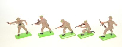 BRITAINS : 12 militaires Anglais au feu,...