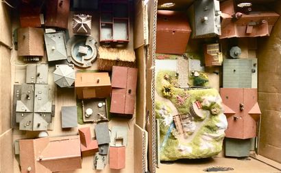 Lot de 36 bâtiments etc, état correct