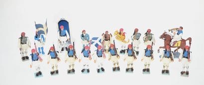 AOHNA (Grèce) : 19 figurines en plastique...