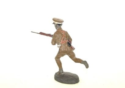 ELASTOLIN : Soldat Abyssin au feu, en composition,...