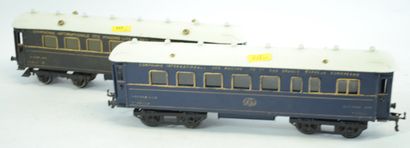 HORNBY series écart O : (2) voitures CIWL,...