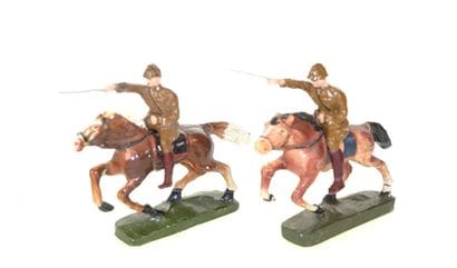 FABRICATION BELGE : 2 cavaliers Polonais...