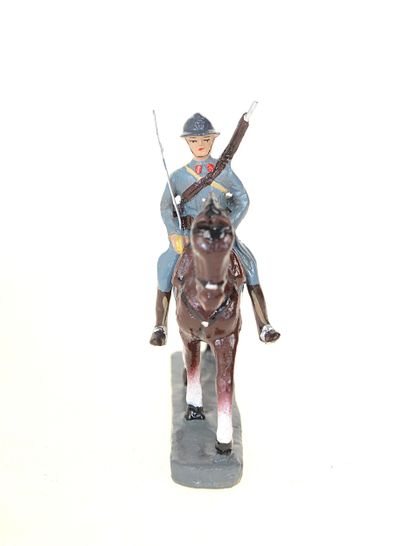 DURSO : Officier Français à cheval, en composition....