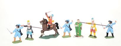 BRITAINS & divers : 7 figurines en plastique...