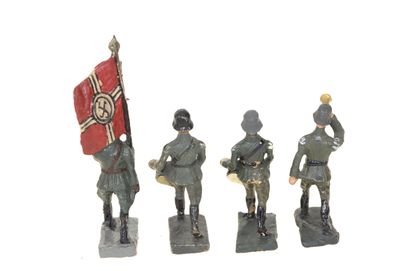 DURSO : 4 soldats Allemands de la Wehrmacht...