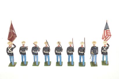 BRITAINS : 9 militaires US du corps des Marines...