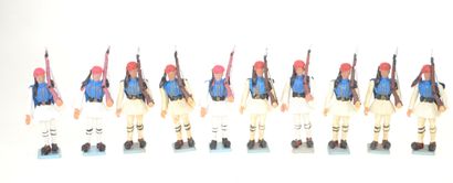 AOHNA (Grèce) : 19 figurines en plastique...