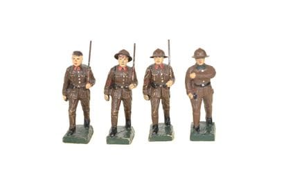 KARL OEXLE (Allemagne) : 4 soldats Belges...