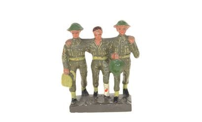 DURSO : 3 soldats Belges (casque Anglais),...