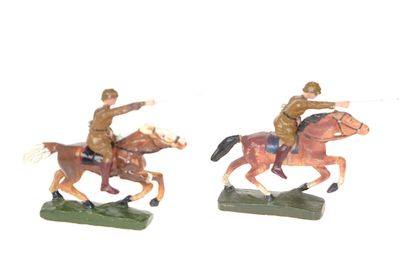 FABRICATION BELGE : 2 cavaliers Polonais...