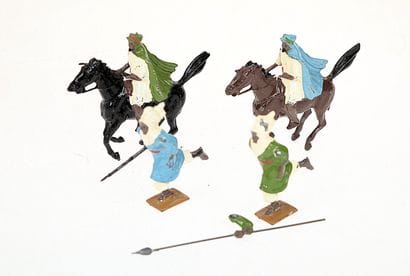 BRITAINS : 4 guerriers arabes des set 164...
