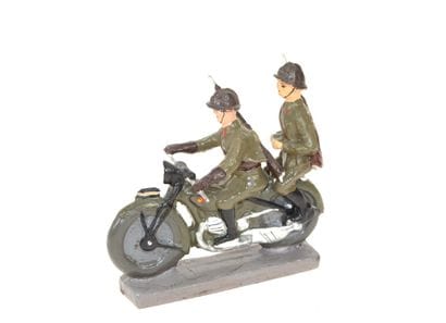 DURSO : Moto de l'armée Belge surmontée de...
