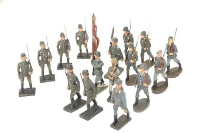 ELASTOLIN/LINEOL/DURSO & divers : 16 soldats...