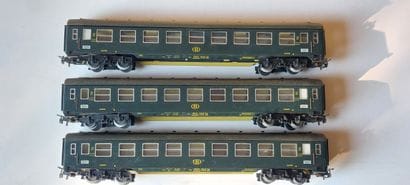 MÄRKLIN set de (3) voitures SNCB réf 4069.1,...