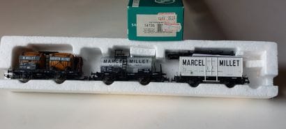 SACHSENMODELLE 14135, set de (3) wagons SNCF...