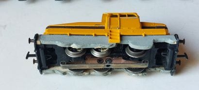 MÄRKLIN set de 7 pcs - une loco diesel, 6...