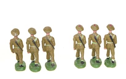 SOLIDO BELGE : 6 soldats Ecossais au défilé,...