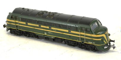 MÄRKLIN 3066, loco-diesel belge, CC, verte...