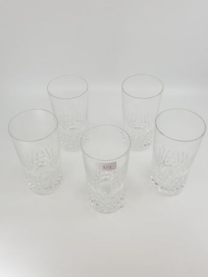 BACCARAT modèle Long Drink
5 verres à or...