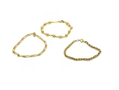 LOT de trois bracelets de jeune fille en...