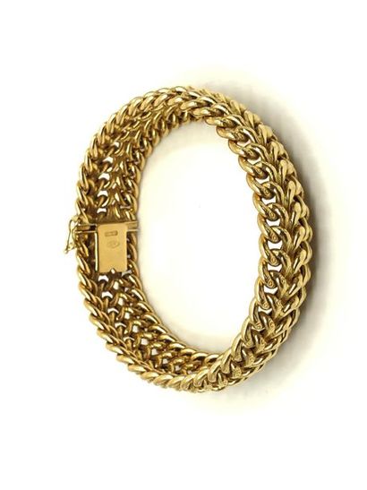 BRACELET maille américaine en or jaune 750°
Poids...