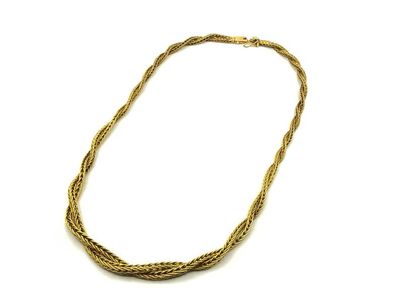 COLLIER en or jaune 750° torsadé 
Poids :...