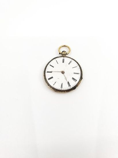 MONTRE de gousset 
en or jaune 750°
Poinçon...