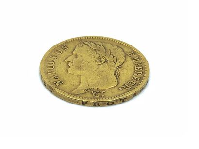 PIECE 40 FRANCS OR Napoléon auréolé 1811/A
Poids...