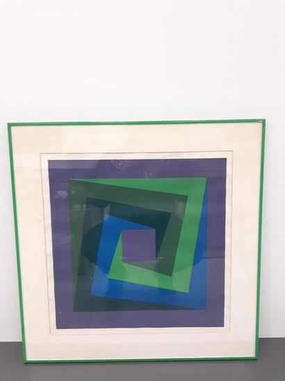 VASARELI
Composition carrée 
Lithographie...