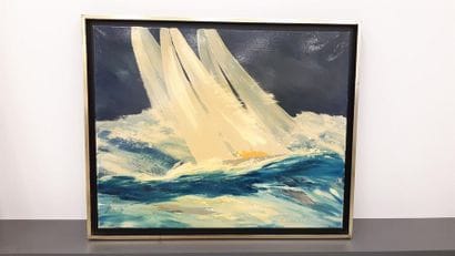 CLAEREBOUT Christian (1947) 
Régate
Huile...