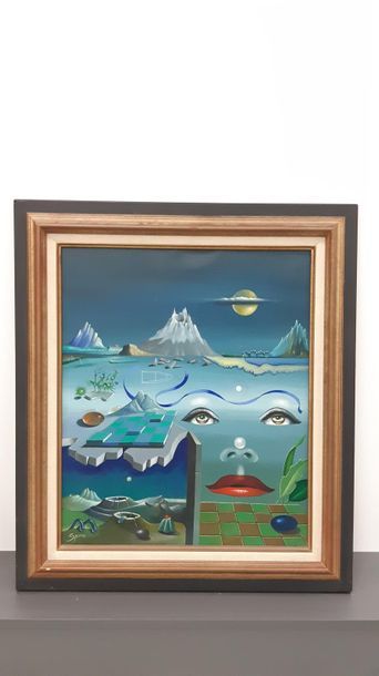 Georges SPIRO dit SPIRO (1909 - 1994) 
Paysage...