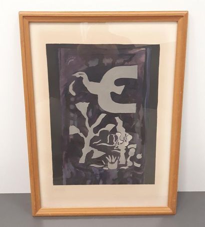 Georges BRAQUE (1882-1963)
Colombe sur fond...